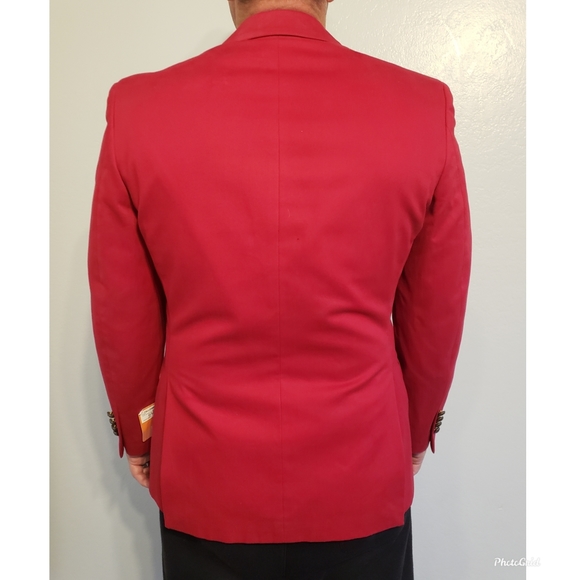 NWT ❤ TALLIA Red Sports Coat Size 40R - Picture 7 of 11